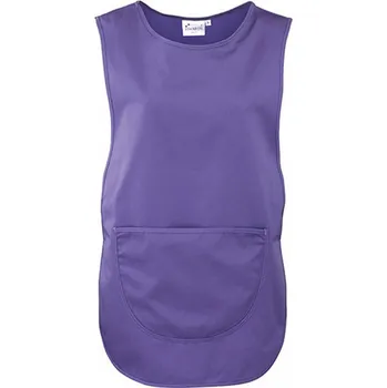 Kuchyňská zástěra Premier Workwear Dámský tabard s velkou nakládanou kapsou Barva: fialová (ca. Pantone 269), Velikost: L PW171