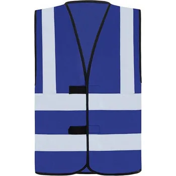Pánská vesta Korntex Bezpečnostní vesta se čtyřmi reflexními pruhy Barva: modrá královská, Velikost: 7XL KX140