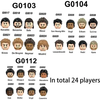 Stavebnice LEGO Sportovní fotbalové figurky dětská stavebnice | styl lego - 24 PCS