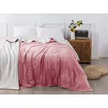XPOSE® Mikroplyšová deka Exclusive s beránkem - starorůžová 200x230 cm, Mikroplyš s beránkem + Prodloužená možnost vrácení zboží do 50 dnů