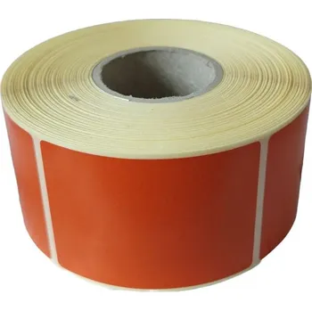 Samolepící etiketa Etikety 50x70mm, vellum, oranžová, D40, 800 ks na roli