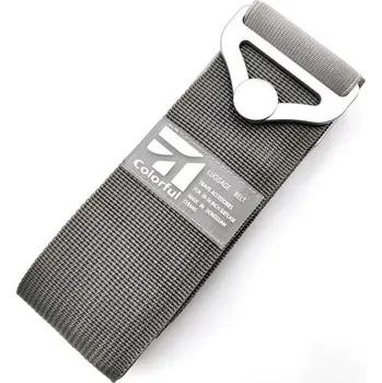 Příslušenství k zavazadlu Popruh na zavazadla s přezkou | bezpečnostní pásek na kufry - Šedá