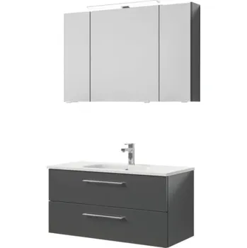 Koupelnový nábytek Koupelnová sestava Pelipal Sunline 121 Block šedá 110 cm SET-121-172