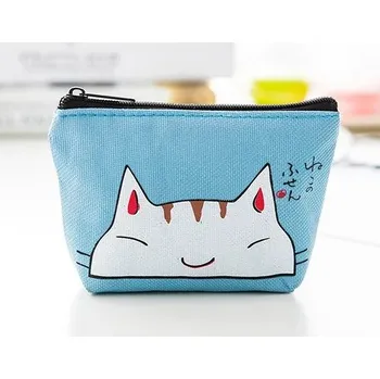 Dámská malá plátěná peněženka na zip | Mini peněženka, Dětská taštička - 18