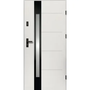 Vchodové dveře Vchodové dveře ocelové Ariadna P55 90 P bílé otevírání ven