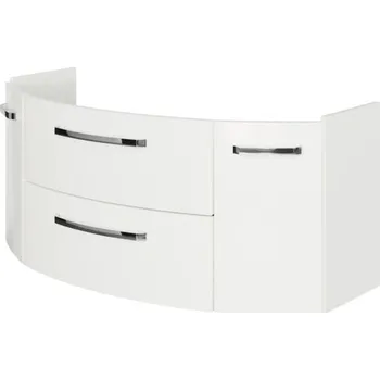 Koupelnový nábytek Koupelnová skříňka pod umyvadlo Jungborn VENTITRE bílá vysoce lesklá 116,3 x 49,2 x 46 cm