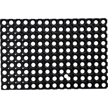 M.A.T. Group rohož guma 40 × 60 cm děrovaná Černá