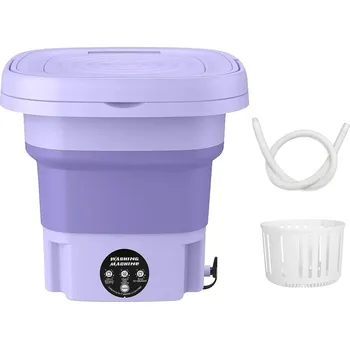 Příslušenství ke karavanu Přenosná skládací pračka se ždímačkou 30 x 29,5 cm 8 l mix barev