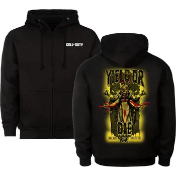 Pánská mikina DEVplus Call of Duty: Black Ops 6 Hooded Mikina Yield or Die Velikost L Černá