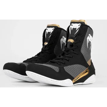 Boxerské rukavice VENUM Boxerské boty Elite - černo/bílo/zlaté 44