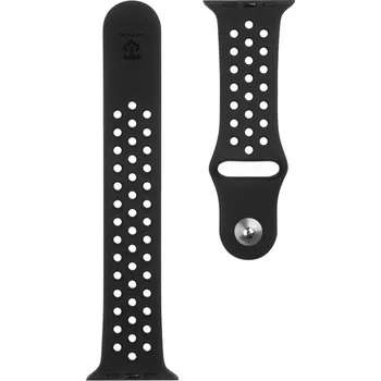 Řemínek na hodinky Tactical Double silikonový řemínek pro Apple Watch 1/2/3/4/5/6/7/8/SE 38/40/41mm Černá