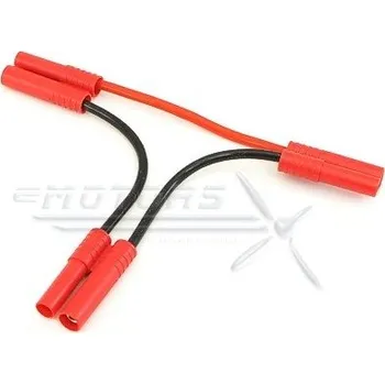 RC model HXT 4mm propoj pro zapojení 2 baterií do serie