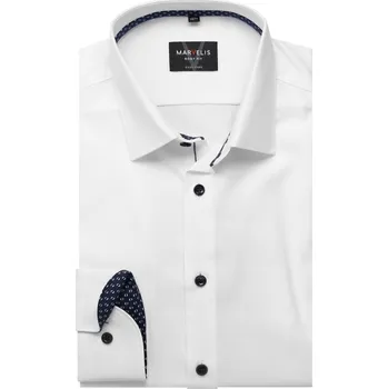 Pánská košile Marvelis pánská společenská košile Body Fit 750264 00 Bílá 39