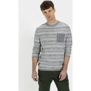 Pánský svetr SVETR CAMEL ACTIVE PULLOVER 1/1 ARM BLUE