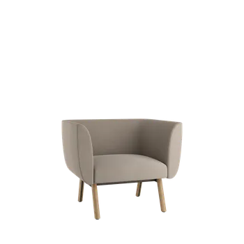 Křeslo Nido NI-K1-L-D (nízký opěrák, nohy přírodní dub)