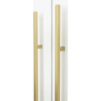 Nábytkové kování Rujzdesign Šatníková úchytka LAMEER / Zlatá nerez 864 mm