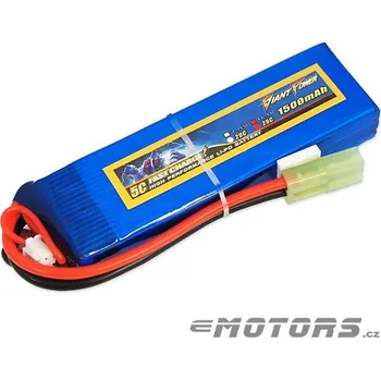 Baterie pro airsoftovou zbraň Giant Power 1500mAh 3S 25C Airsoft Lipo