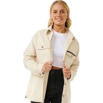 Dámská bunda bunda Rip Curl Soleil Embroidered Denim - Off White M