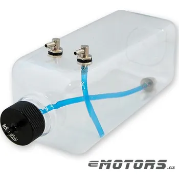 Palivová nádrž 1500ml transparentní benzínová nádrž - černá