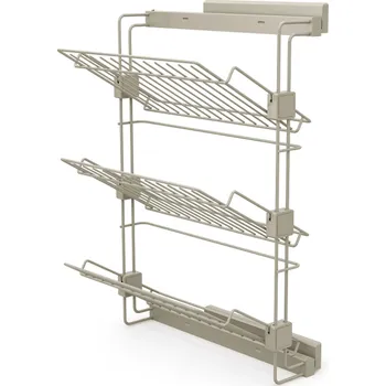 Emuca Výsuvný botník NEXUS s tlumením / Béžová Pravý 350 mm