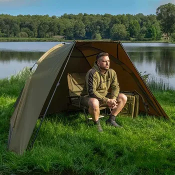 Bivak Korum přístřešek Recoil - Shelter (Velmi lehký přístřešek pro rybáře, který lze postavit a sbalit během několika sekund.)