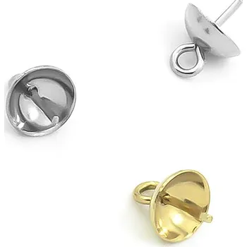 Materiál na výrobu šperku Šlupny závěsné z chirurgické oceli 6x0,7mm - 1Ks+B - Nerez SL / 1Ks