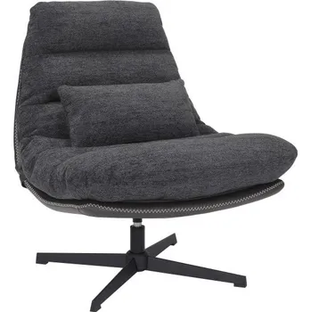 Křeslo Nábytek PEGAS s.r.o. Křeslo FELICIA RAVEN, Tmavě šedá 18/Černá Ekokůže 244