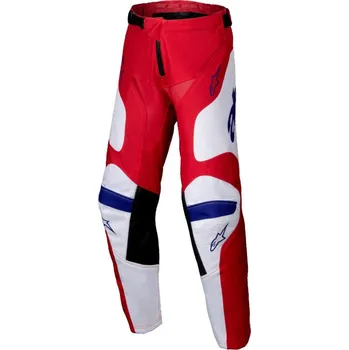 Moto kalhoty Kalhoty RACER VEIL, ALPINESTARS, dětské (červená/bílá) 2025 26