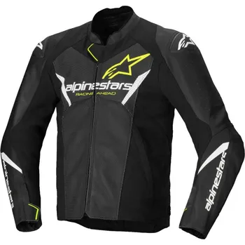 Moto bunda Bunda FASTER 3 AIRFLOW, ALPINESTARS (černá/bílá/žlutá fluo) 2026 60