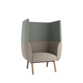 Křeslo Nido NI-K1-H-D (vysoký opěrák, nohy přírodní dub)