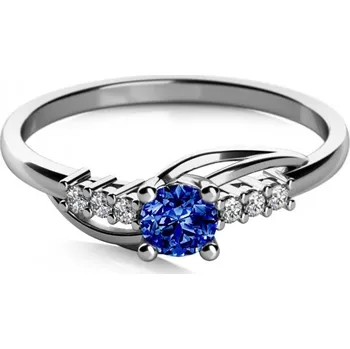 Prsten Couple, Andros – zásnubní prsten z bílého zlata se zirkony, vel. 54, prům. 17.2 mm, 585-68-1-0640.1B00.0.54.102