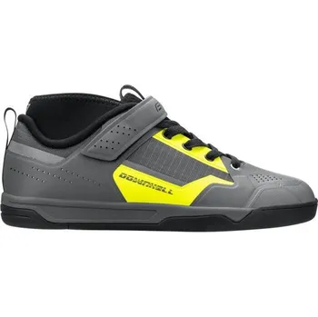 Pánské cyklistické tretry FORCE tretry FORCE DOWNHILL FLAT, šedo-fluo - 39