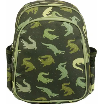 Školní batoh A Little Lovely Company - batůžek do školky - krokodýl