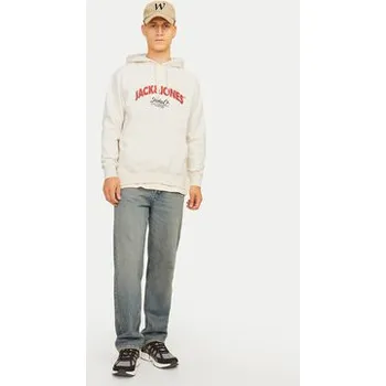 Pánská mikina Jack & Jones Mikina Bronx 12262919 Écru Regular Fit M