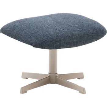 Taburet Modrá čalouněná podnožka Kave Home Jaspe 59 x 41 cm