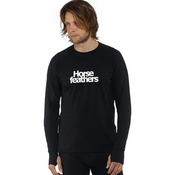 tričko Horsefeathers Riley LS - Black M