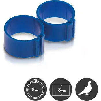 Kroužky zámkové, d 8 mm, vyšší žlutá