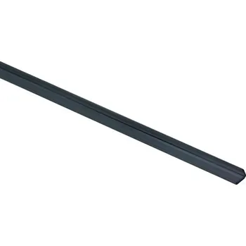 Nábytkové kování Emuca Skleněné těsnění pro hliníkový dveřní profil PLUS 11 / Černá 2,35 m