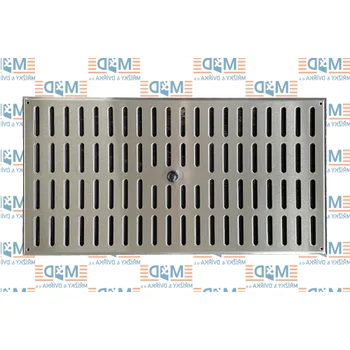 Větrací mřížka Větrací mřížka 500x260 mm nerezová uzavíratelná (500*260 mm nerezová, uzavíratelná, posuvná )