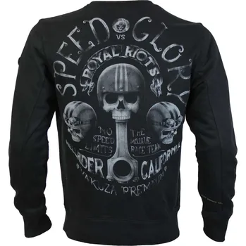 Pánská mikina Yakuza Premium Mikina bez Kapuce Černá L