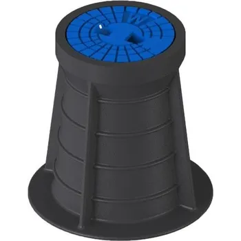 poklop Poklop šoupátkový PLASTUS, W, víko modré, můstek, HECKL