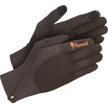 Pinewood Rukavice Hunters Liner Stretch Moss Green/Dark Brown