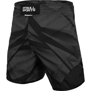 Pánské kraťasy PitBull West Coast Pánské šortky Grappling DOT CAMO 2 - černo/šedé XL