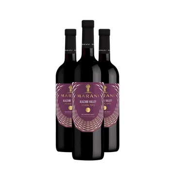 3x Alazani Valley červené polosladké víno