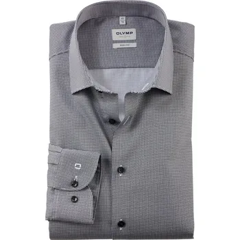 Olymp Level Five Body Fit společenská košile 2088 64 68 Černá 44