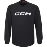 Mikina CCM Locker Room Fleece Crew SR Barva: Černá, Velikost: M, Varianta: Senior