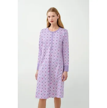 Dámská noční košile Vamp - Hřejivá noční košile 21315 - Vamp lavender sweet S