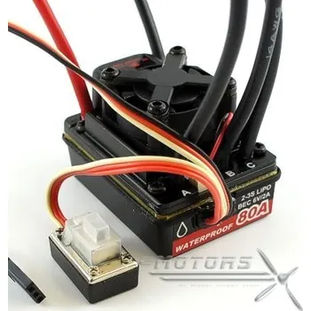 RC náhradní díl Ground-WP-80A-SL voděodolný ESC pro auta