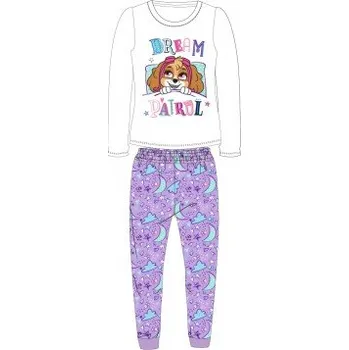 Dívčí pyžamo SpinMaster - Dívčí bavlněné pyžamo Tlapková patrola Paw Patrol - Skye - bílé 128