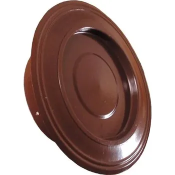 Kouřovod ŽEMINI, růžice kouřovodu s víčkem, průměr 120 mm, hnědá